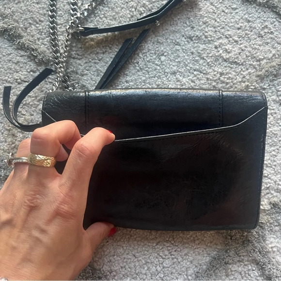 Botkier Crossbody bag Black leather silver hardware small rectangle - Picture 3 of 15